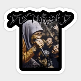 disturbed granny scream Sticker